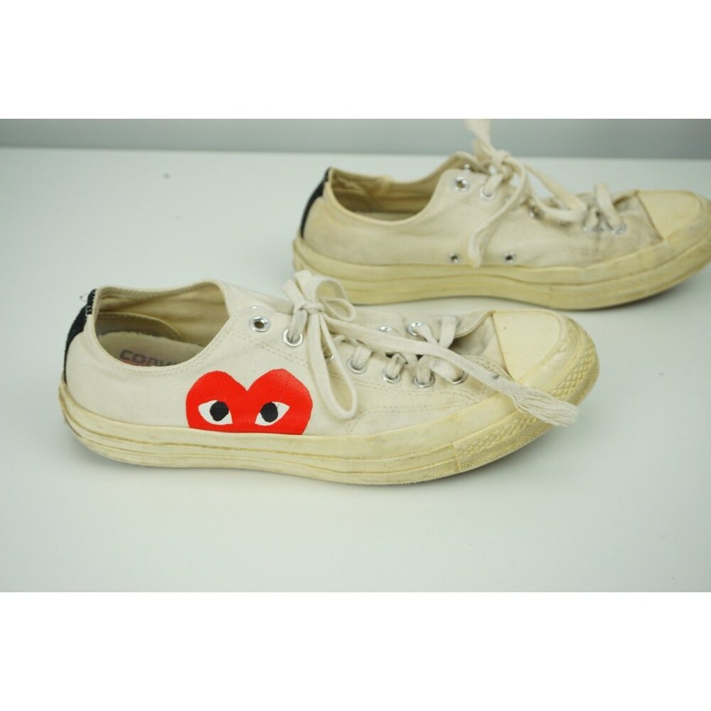 Converse Comme des Garcons Play Low Canvas Shoes Size 10 Men's - Picture 3 of 9
